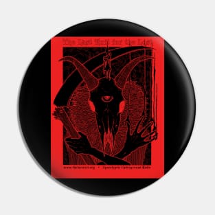 Red Goat Skull The Last Exit... Pin