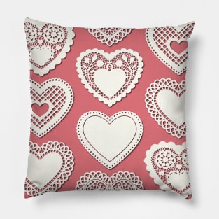 Heart Doily Pillow