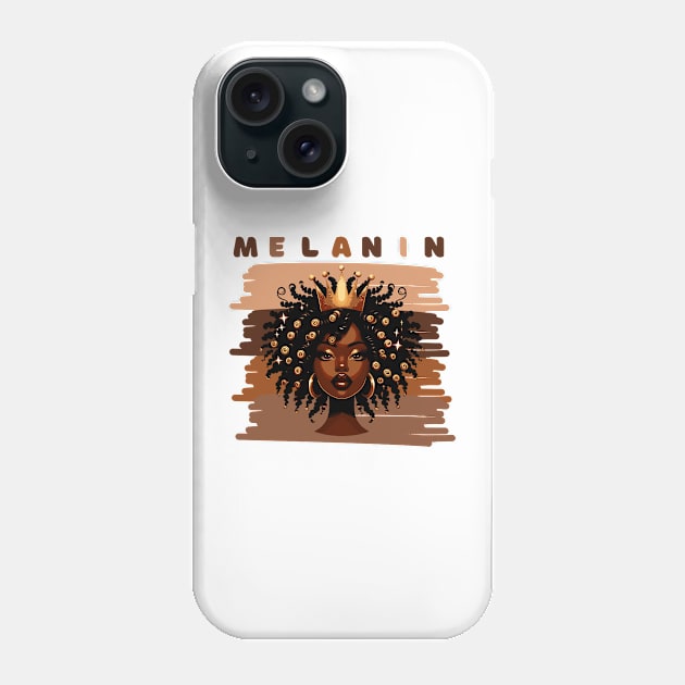 Shades Of Melanin Queen Phone Case by Graceful Designs