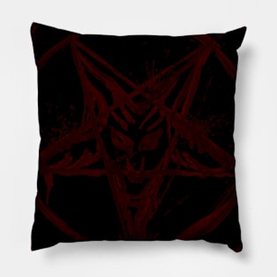 bloody pentagram Pillow