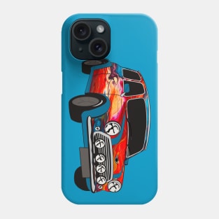 Mini Cooper with Psychedelic Bodywork Phone Case