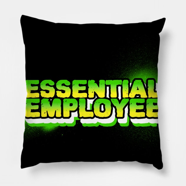 Essential employee meme Pillow by Sabahmd