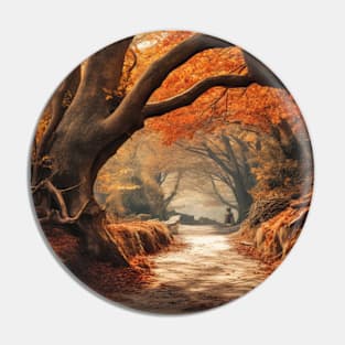 Ancient Tree Mystic Serene Landscape Pin