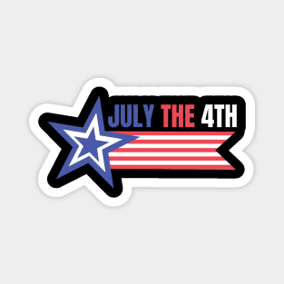 July The 4th America Magnet