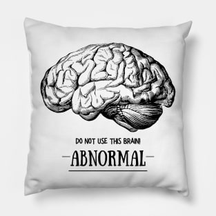 Young Frankenstein Abnormal Brain: Black Pillow