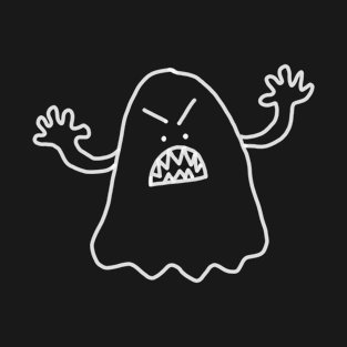 Solo Scary Sheet Ghost (White Line) T-Shirt