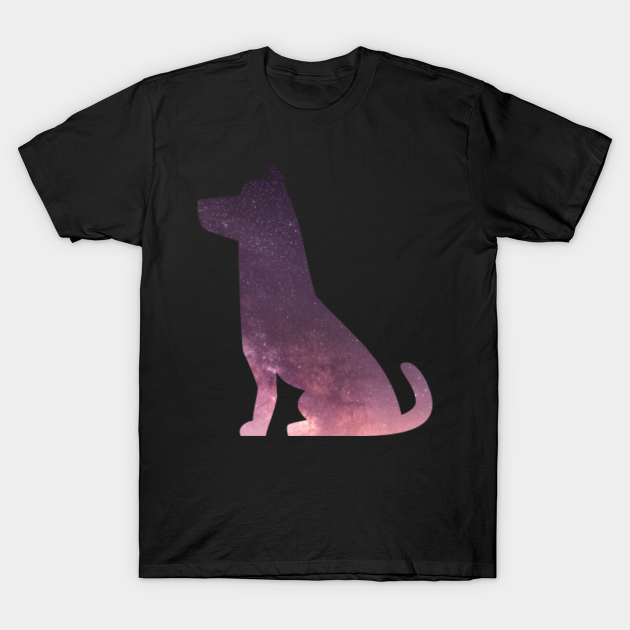 Discover Starry Night Dog Silhouette - Starry Night Dog - T-Shirt