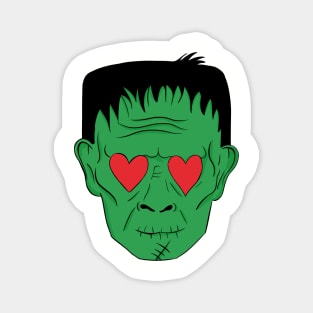 Frankenstein love halloween Magnet