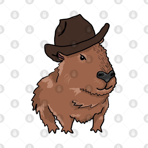 OK I PULL UP TO THE RODEO Capybara by RoserinArt