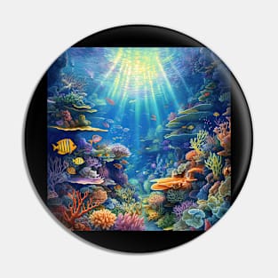 coral reef Pin