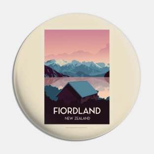 Fiordland New Zealand New Design Pin