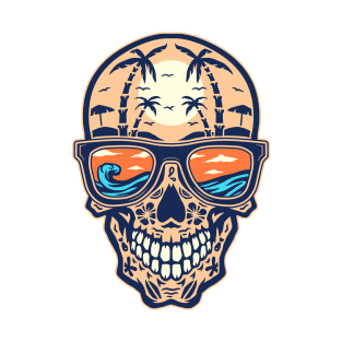 Skull beach T-Shirt