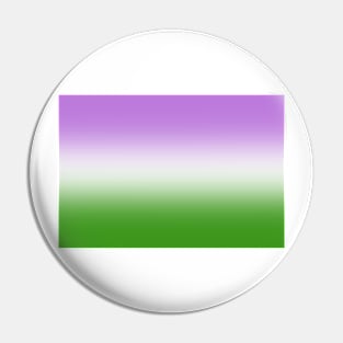 Genderqueer Pride Flag Gradient Pin