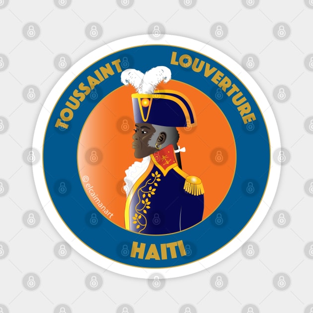 Toussaint Louverture, stickers, magnets , buttons and more... Magnet by Elcaiman7