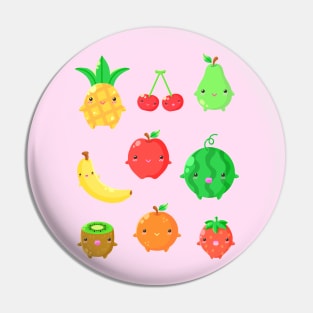 Cute Fruit Friends Pin