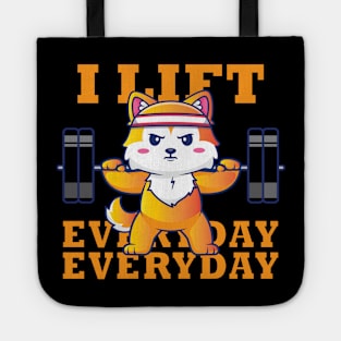 I Lift Everyday Cute Fox Gym Motivation | Limited Edition Tote