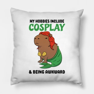 My hobbies include Cosplay and being awkward Capybara Mermaid Pillow