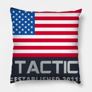 Red White & Blue Flag Logo Pillow