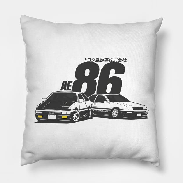 AE86 initial D - Fujiwara Tofu Shop Pillow by NeonOverdrive