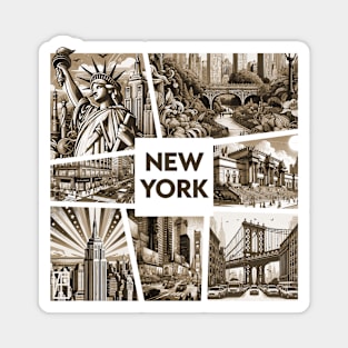 USA CITY - NEW YORK - TRAVEL -2 Magnet