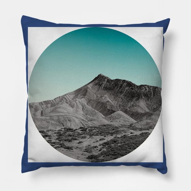 Mountainside (emerald edition) Pillow by HumanErrorCo