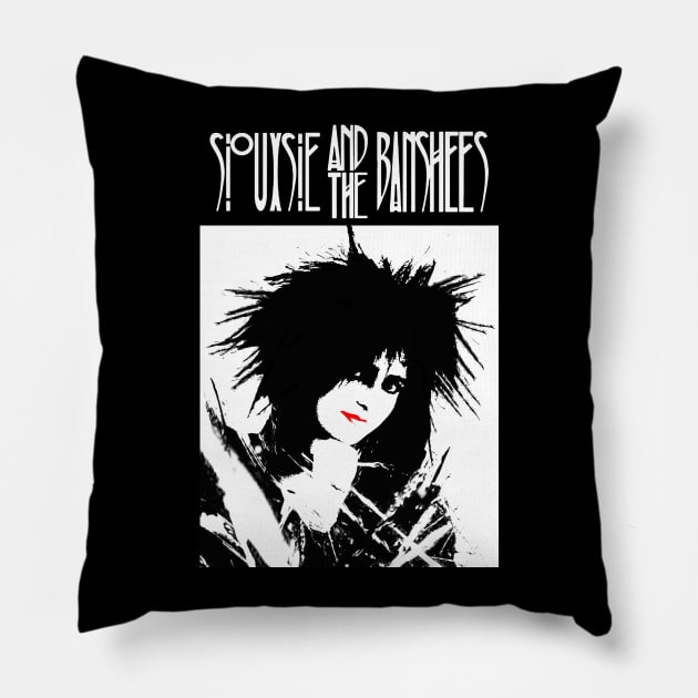 Siouxsie And The Banshees Pillow by SiSuSiSu