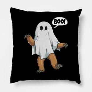 Funny Halloween Sloth Ghost Costume Cute Boo Jack O Lantern Pillow