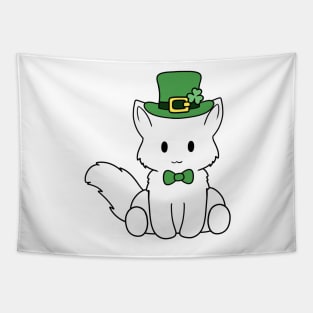 St Patrick Day White Fox Tapestry