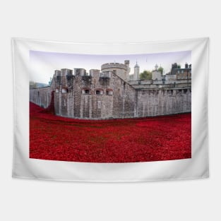 Tower of London Red Poppies Tapestry