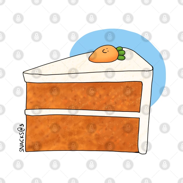A slice of carrot cake by Snacks At 3
