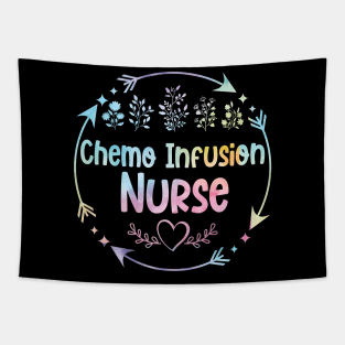 Chemo Infusion Nurse chemotherapy Nurse cute floral watercolor Tapestry