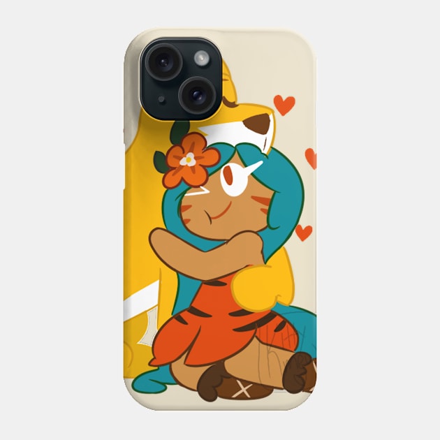 Tiger Lily and Butter Tiger Phone Case by Victorybell