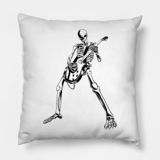 Halloween Skeleton Rocker Ghitar Pillow