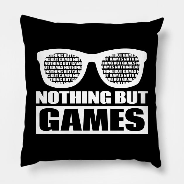 Cheerful Glasses Of Joyable Gamers Artwork Pillow by SweetMay