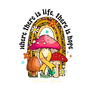 Bone Cancer Awareness - life hope ribbon T-Shirt