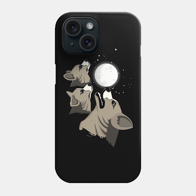 'Three Corgi Moon Wolf Parody' Adorable Corgis Dog Phone Case by ourwackyhome