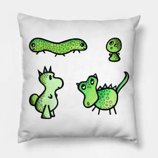 Green Creature Collection Pillow