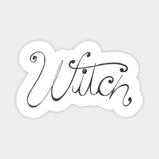 Witch handlettering Magnet