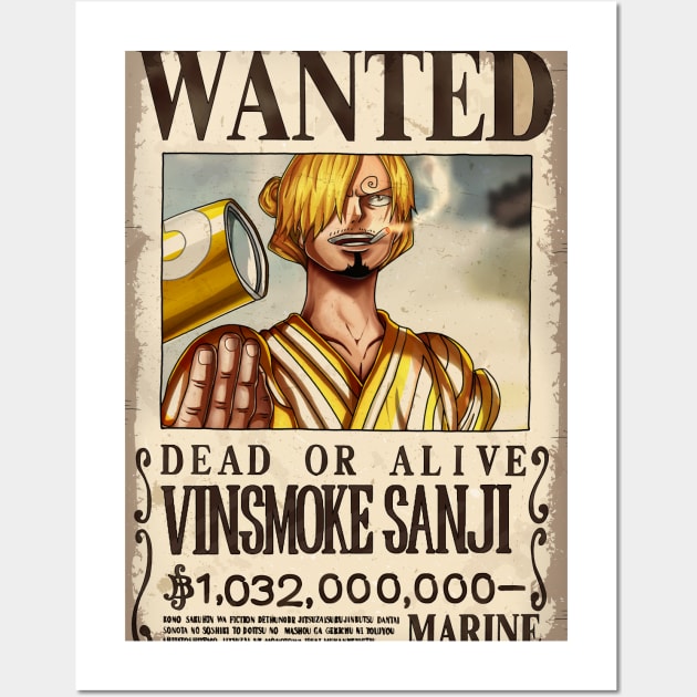 One Piece Bounty Wanted Vinsmoke Sanji Modelo