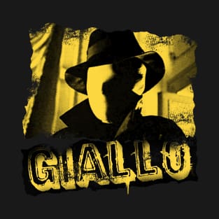 Giallo TShirt Retro 70s Italian Horror Film Distressed Look T-Shirt