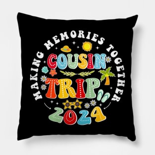 Cousin Trip 2024 Making Memories Summer Vacation Beach Pillow