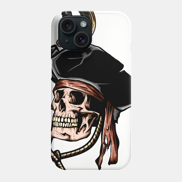 pirate skull Phone Case by Apxwr