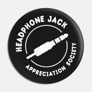 Headphone Jack Appreciation Society Pin