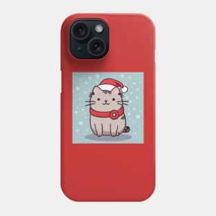 Cute Pu-sheen Santa Kitty Phone Case