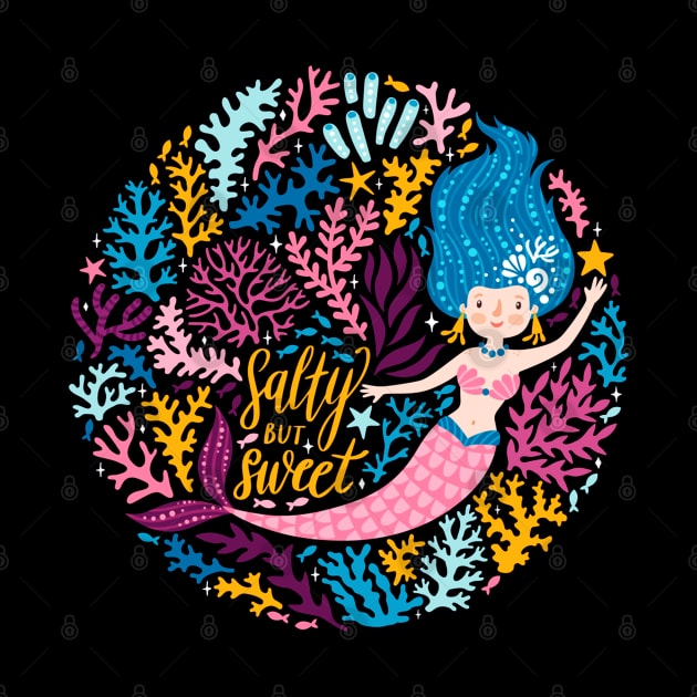 Cute Beautiful Mermaid Love Artwork by Artistic muss