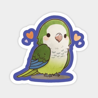 Green Quaker Parrot Magnet