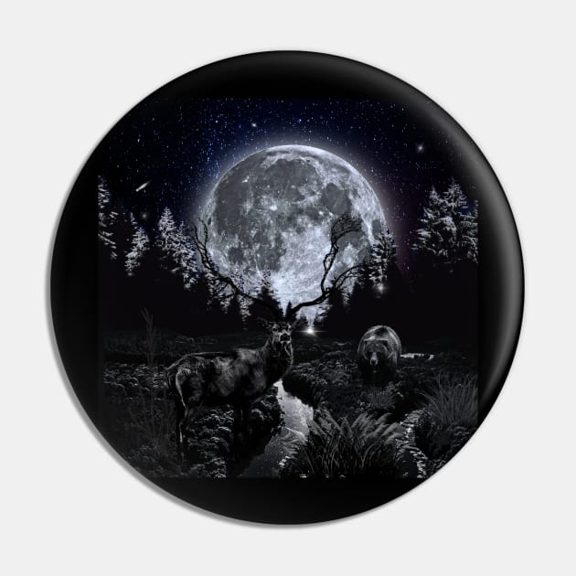 Night in the Forest Pin by Smiling-Faces