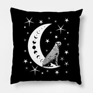 Cheetah - Stars - Moon - Graphic Pillow