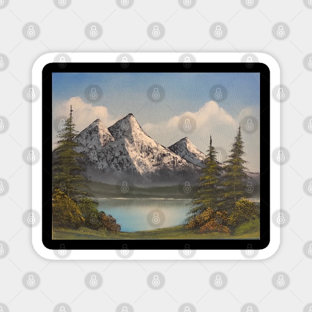 Mountain Peaks Magnet by J&S mason