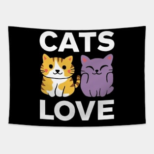 Funny cat lover shirt Cats Lovers cute shirt Tapestry